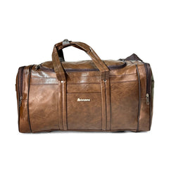 Pu Leather Duffel Bag brown
