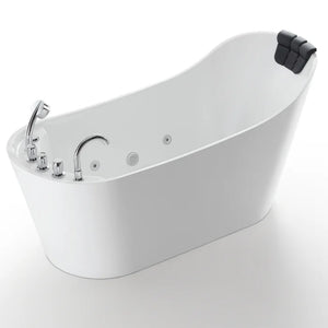 Empava Freestanding 67" Soaking Bathtub with Whirlpool Hydromassage - Noble Appliances