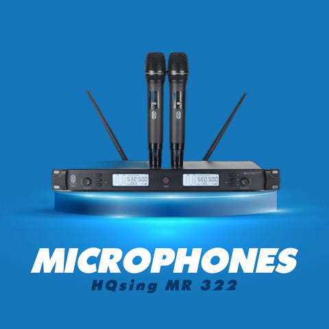 Dàn karaoke chuyên nghiệp gồm những thiết bị gì, microphones không dây, micro, microphone