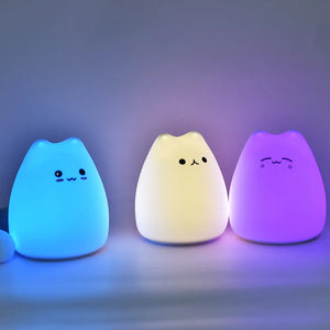 LED Silicone Kitten Night Light - GPeak