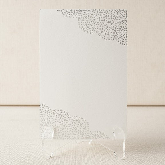 blank table cards