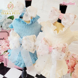 ウーフリンク WOOFLINK SPRING MOMENTS MINI DRESS【小型犬 犬服 ウエア トップス カットソー ワンピ セレブ】