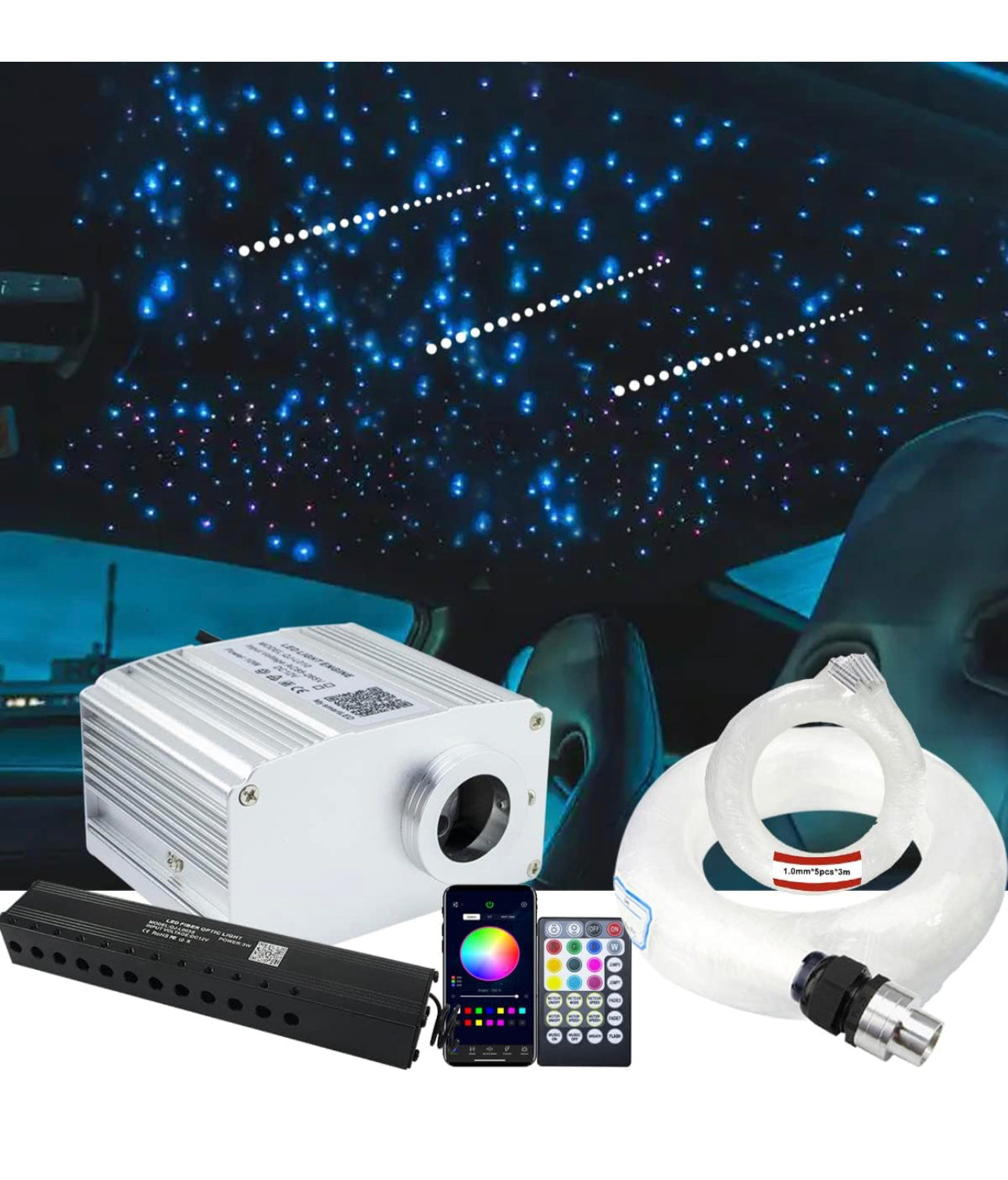 LED FIBER OPTIC LIGHT 550pcs