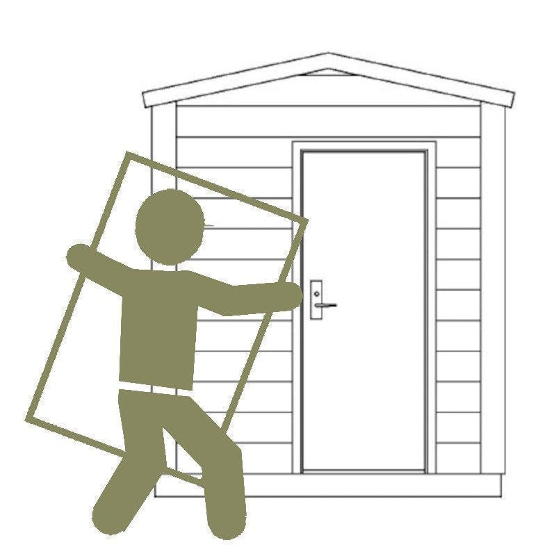 Shire Ashworth Shed 6' 7" x 9' 10" with Optional Assembly