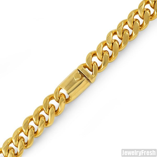 15mm 14K Gold IP Luxury Miami Cuban Bracelet – JewelryFresh