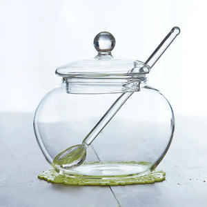 Kitchen Sugar Bowl  With Spoon - The Healthy Cooking Center