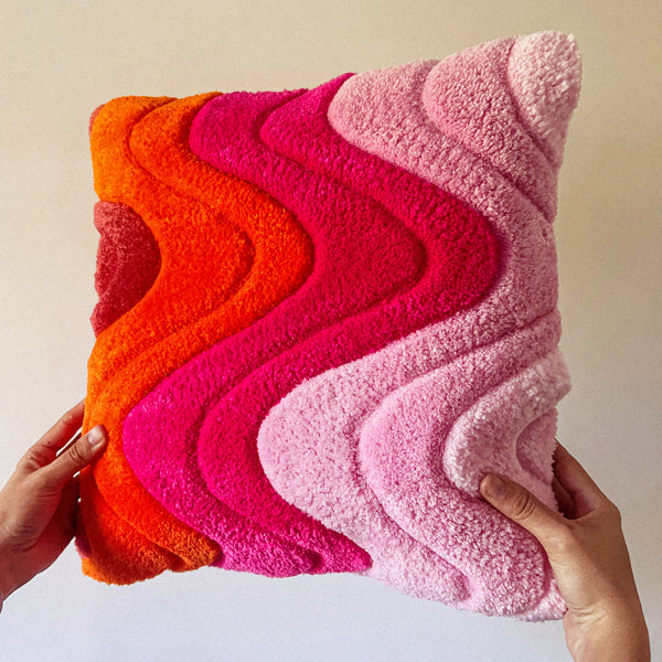Waves Hand-Tufted Cushion Cover