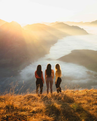 Friends on a hike