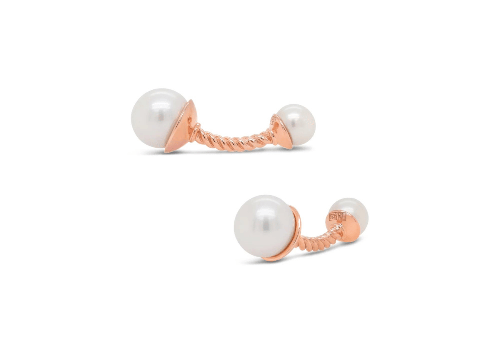 pearl cufflinks