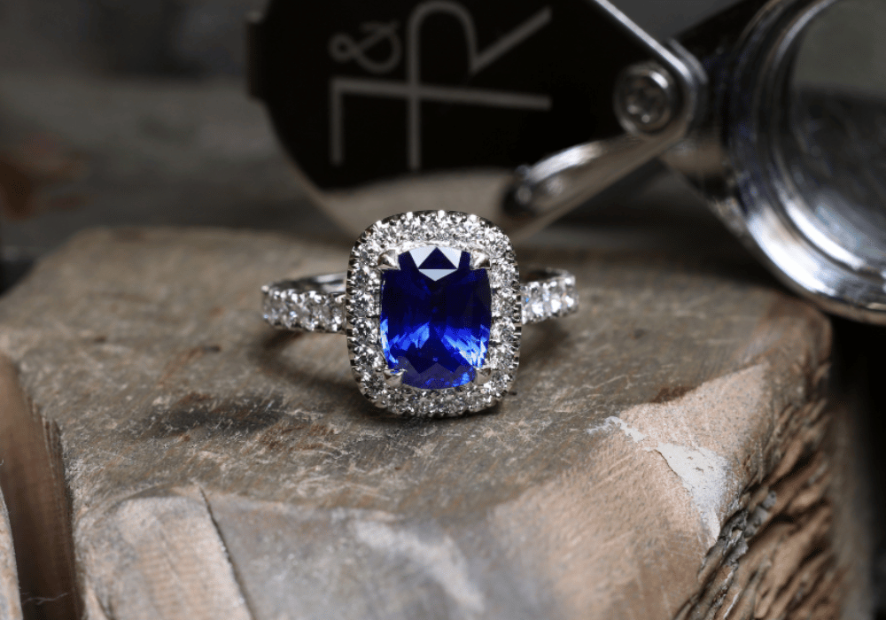 Australian Sapphire Engagement Ring