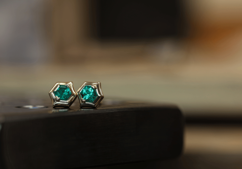 Muzo Emerald Stud Earrings