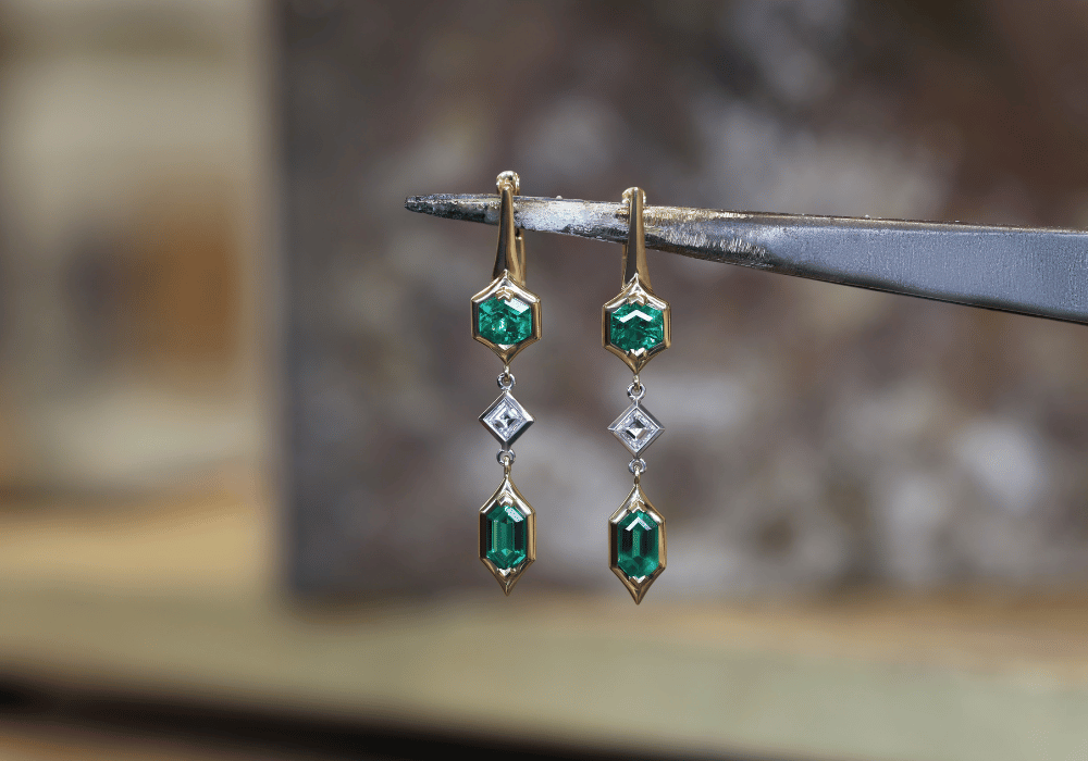 Muzo Emerald and Diamond Earrings
