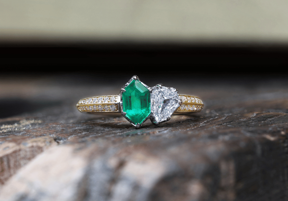 Muzo Emerald & Diamond Ring