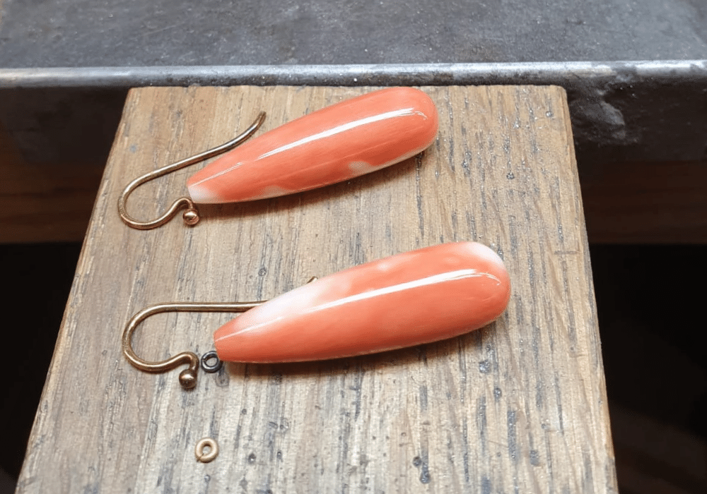 Precious Pieces Reimagined -  Coral Earrings -