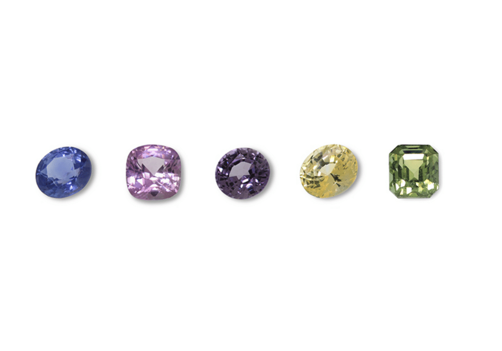 September Birthstone - The Sapphire - Sapphire different colours -