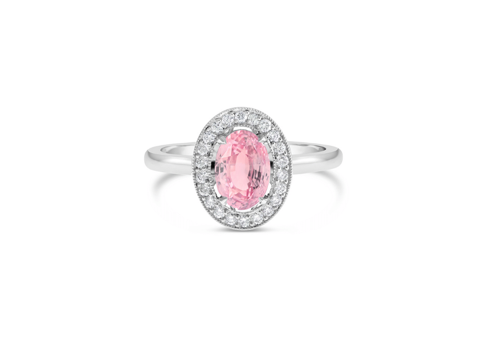 September Birthstone - The Sapphire - Light pink -