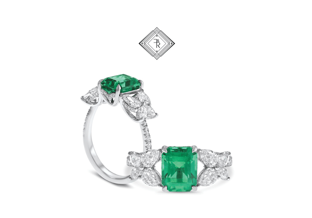 The gemstone engagement ring - The Emerald -