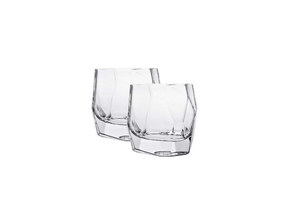 Mipreshus Crystal Old Fashion Glass - Set of Two