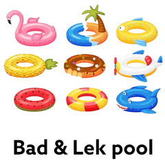 Badleksaker och skoja produkter för din pool