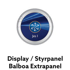 Display eller styrknapp till Balboa system, detta är extra paneler som har en funktion i ditt bad