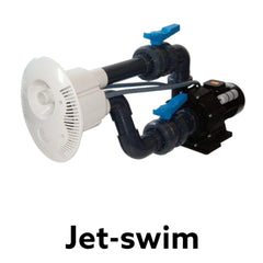 Jet-swim till pool