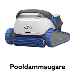 Pooldammsugare och poolrobot för att göra rent poolens väggar samt botten