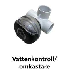 Vattenkontroll och omkastare för vatten i spabad, används oftast till vattenfall och vattenrep