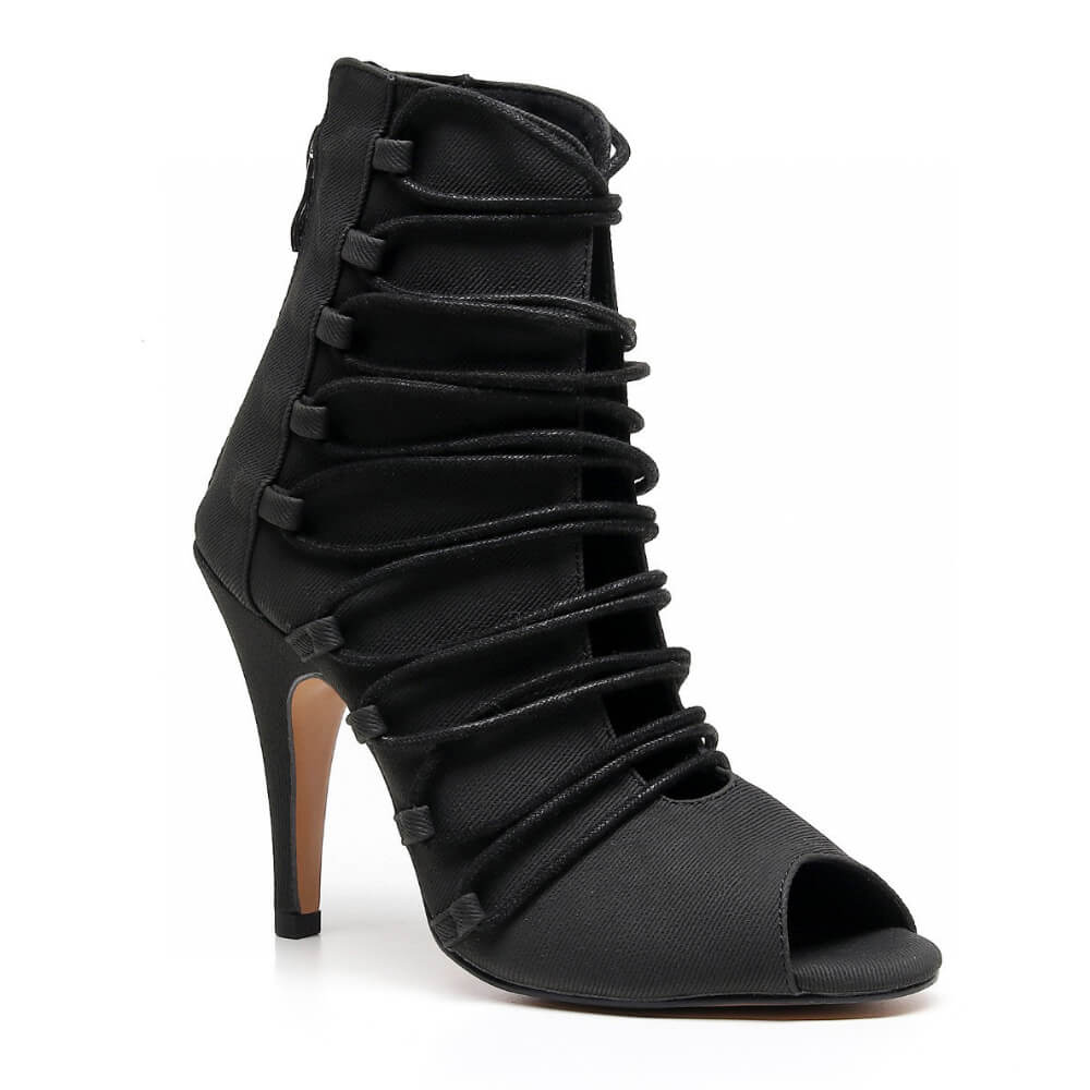 Karla black lace up ankle boot 1 14762