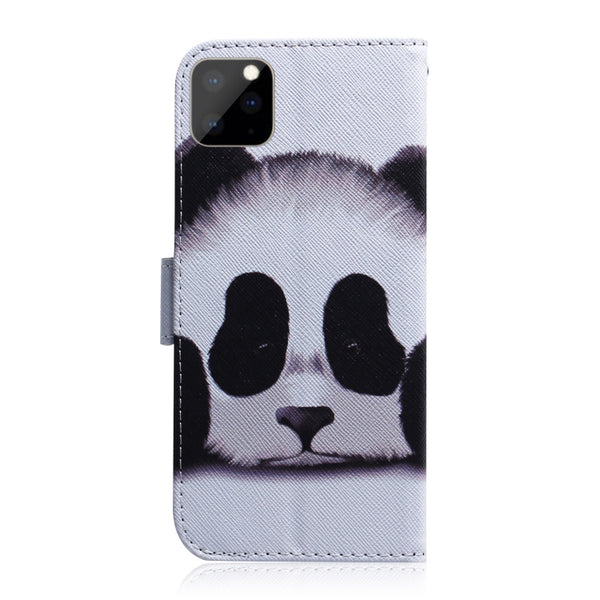 For iPhone 11 Pro 3D Colored Drawing Horizontal Flip Leather Case, with Holder & Card Slot...(Panda)
