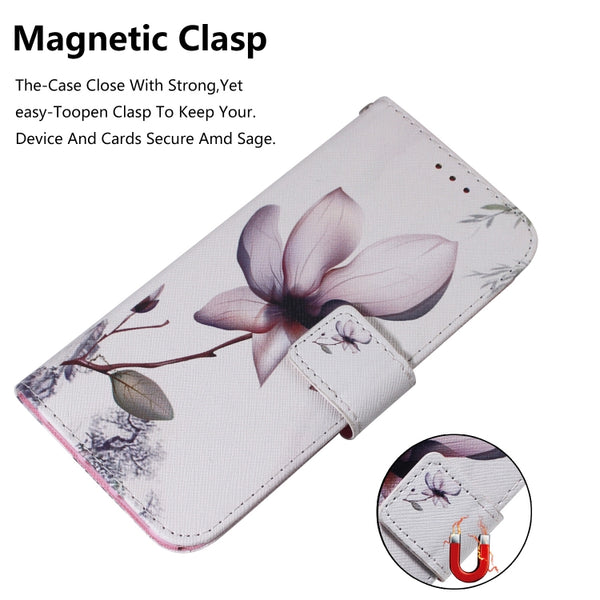 For iPhone 11 Pro 3D Colored Drawing Horizontal Flip Leather Case, with Holder & Card S...(Magnolia)