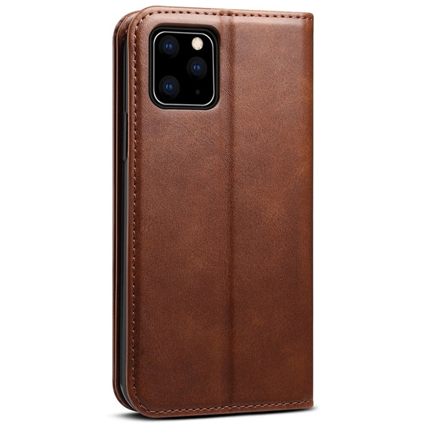 Suteni Calf Texture Horizontal Flip Leather Case with Holder & Card Slots & Wallet for iPh...(Brown)