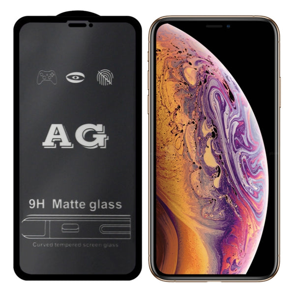 For iPhone XR 11 AG Matte Frosted Full Cover Tempered Glass Film