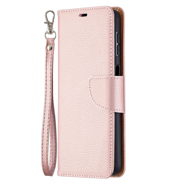 For Samsung Galaxy A32 5G Litchi Texture Pure Color Horizontal Flip PU Leather Case wi...(Rose Gold)