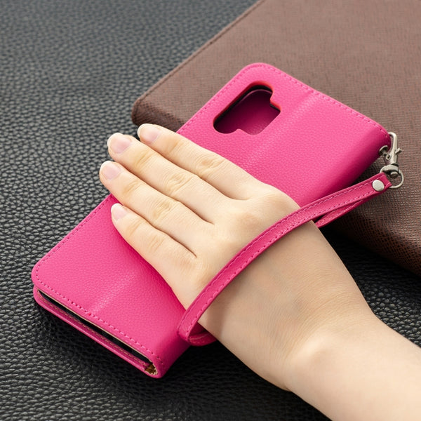For Samsung Galaxy A32 5G Litchi Texture Pure Color Horizontal Flip PU Leather Case wit...(Rose Red)