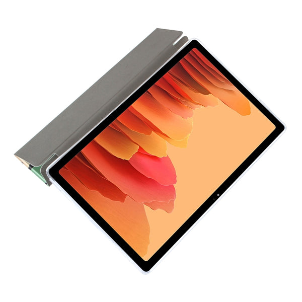For Samsung Galaxy Tab A7 10.4 (2020) Coloured Drawing Pattern Horizontal Flip Le...(Green Dinosaur)