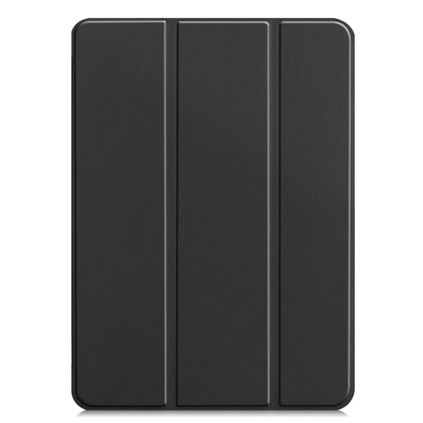 For iPad Pro 12.9 2022 2021 Custer Texture Horizontal Flip PU Leather Tablet Case with Thr...(Black)
