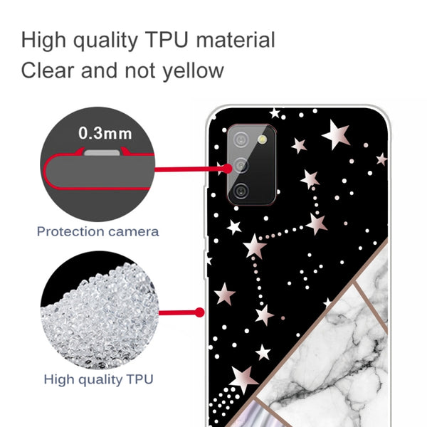 For Samsung Galaxy A02s (EU Version) A Series Marble Pattern TPU Protective Case(HC-A8)