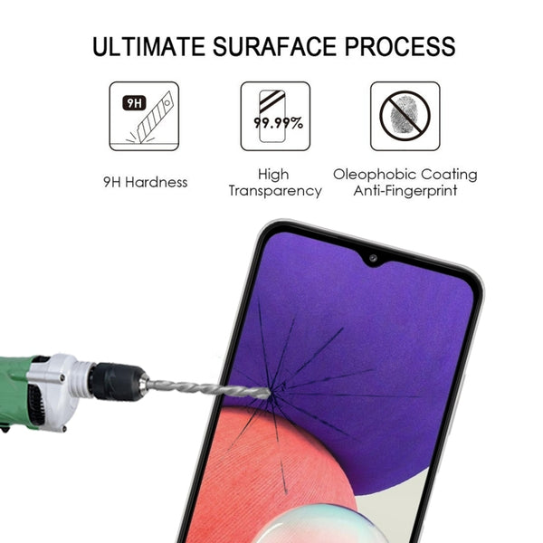 For Samsung Galaxy A22 5G A23 Full Glue Full Cover Screen Protector Tempered Glass Film