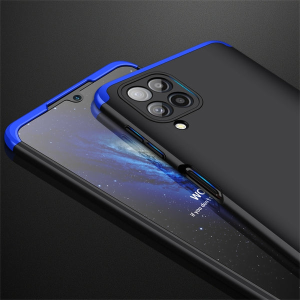 For Samsung Galaxy M32 India Version Thickness 9.3mm GKK Three Stage Splicing Full Co...(Black Blue)
