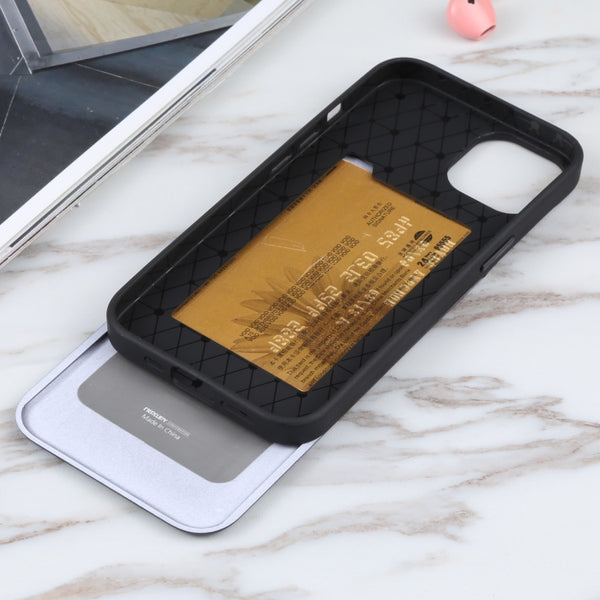 For iPhone 13 GOOSPERY SKY SLIDE BUMPER TPU PC Sliding Back Cover Protective Case with...(Dark Blue)