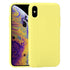 For iPhone XS Max Herringbone Texture Silicone Protective Case(Shiny Yellow)