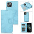 For iPhone 13 mini Retro 2 in 1 Detachable Magnetic Horizontal Flip TPU PU Leather Case...(Sky Blue)