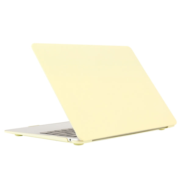 Cream Style Laptop Plastic Protective Case For MacBook Pro 16.2 inch A2485 2021(Cream Yellow)
