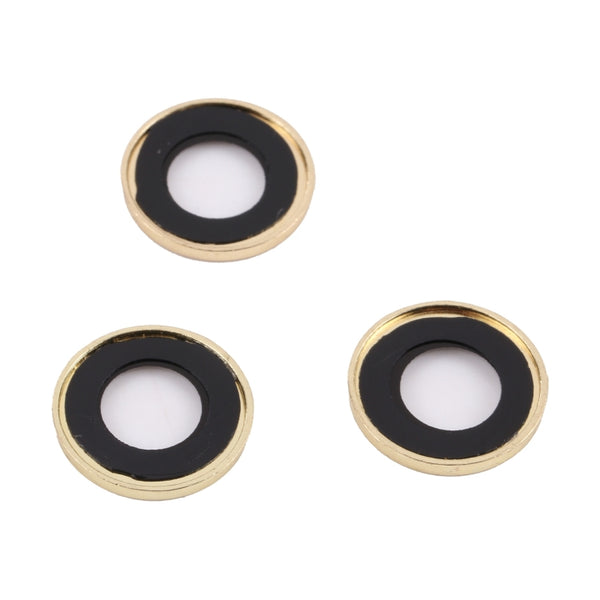 For iPhone 11 Pro 11 Pro Max 12 Pro 9H Point Drill Camera Lens Protector Circle(Gold)