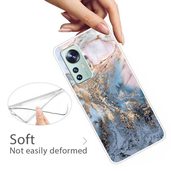 For Xiaomi 12 12X 5G A Series Marble Pattern TPU Phone Case(GK-A20)