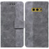 For Samsung Galaxy S10e Geometric Embossed Leather Phone Case(Grey)