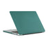 Dot Texture Double Sided Tanned Laptop Case For MacBook Pro 14.2 inch A2442 2021(Dark Green)