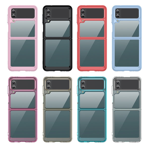 For Samsung Galaxy Z Flip4 5G Colorful Series Acrylic TPU Phone Case(Black)