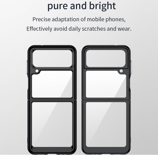 For Samsung Galaxy Z Flip4 5G Colorful Series Acrylic TPU Phone Case(Blue)