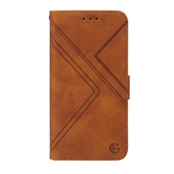 For Motorola Moto E32 RFID Geometric Line Flip Leather Phone